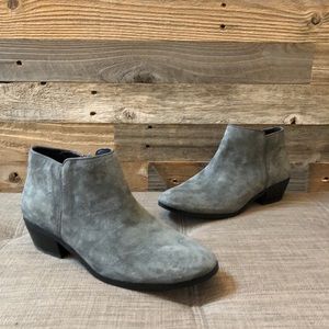 Sam Edelman “Petty” Suede Gray Ankle Booties 8